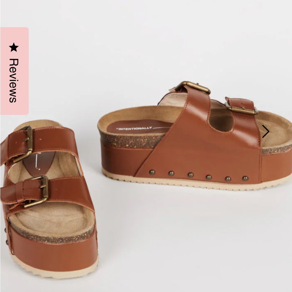 Intentionally Blank for free people Cooper 2 platform sandals NIB size 37